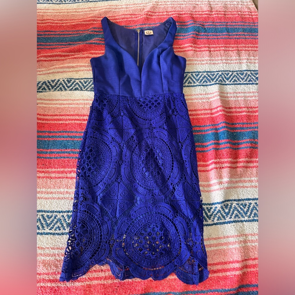 Blue cocktail dress